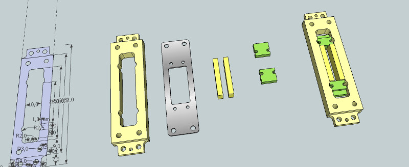 CAD Model of RE-323 Ribbon Microphone Motor Mechanical Parts